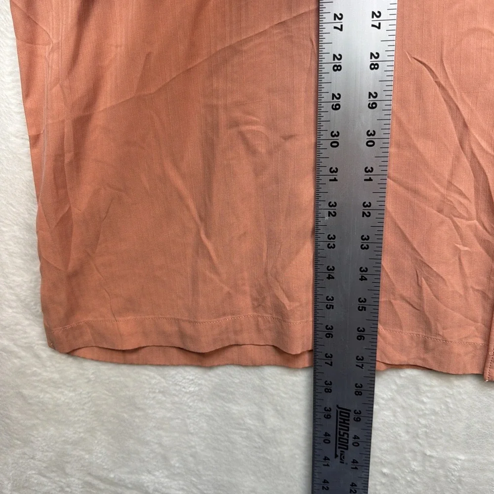 Tommy Bahama Silk Camp Shirt Mens 3XT Big Tall Orange Short‎ Sleeve Resort